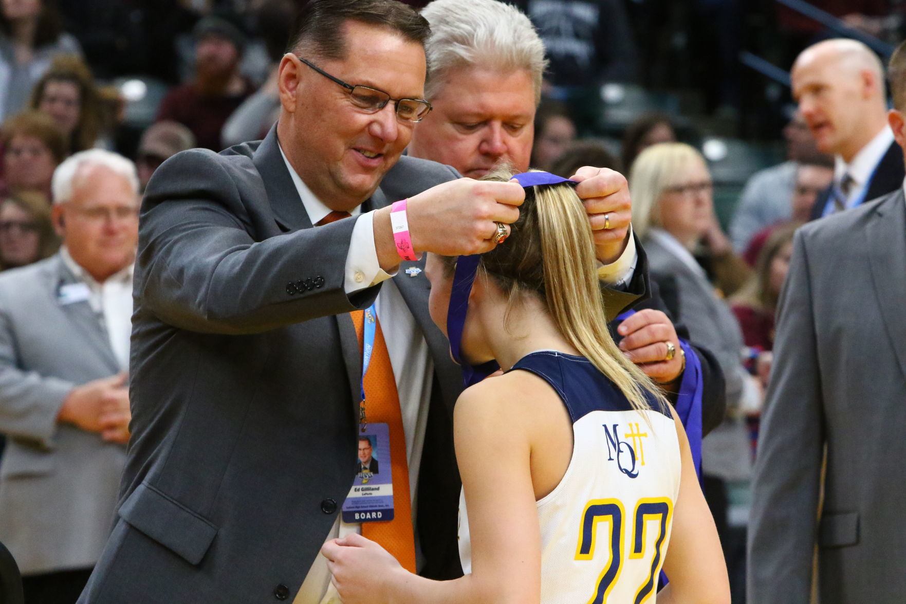 Gallery: Girls Basketball State Finals: Marquette Catholic vs. Vincennes Rivet